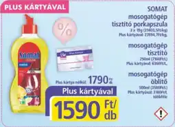 PlusMarket SOMAT mosogatógép tisztító porkapszula ajánlat