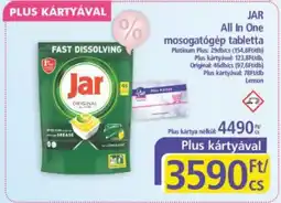 PlusMarket JAR All In One mosogatógép tabletta ajánlat