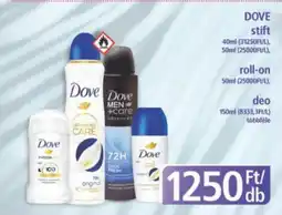 PlusMarket Dove stift / roll-on / deo ajánlat