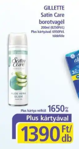 PlusMarket Gillette satin care borotvagél ajánlat