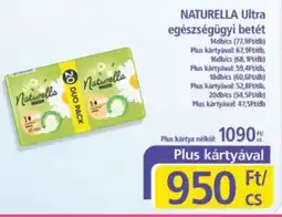 PlusMarket Naturella ultra egészségügyi betét ajánlat