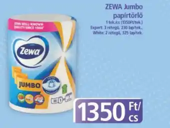 PlusMarket ZEWA Jumbo papírtörlő ajánlat