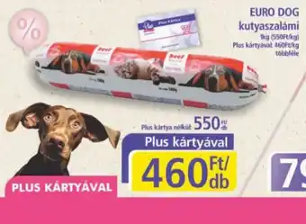 PlusMarket Euro dog kutyaszalámi ajánlat