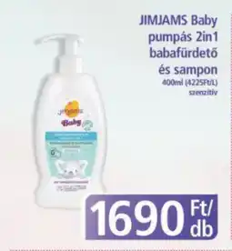 PlusMarket Jimjams baby pumpás 2in1 babafürdető, sampon ajánlat