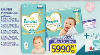 PlusMarket Pampers premium care pelenka ajánlat