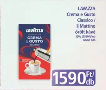 PlusMarket Lavazza crema e gusto classico / il mattino örölt kávé ajánlat