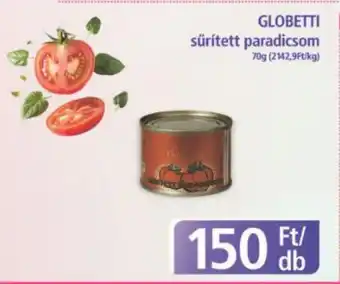 PlusMarket Globetti sűrített paradicsom ajánlat