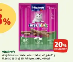 Fressnapf Vitakraft cicajutalomfalat széles választékban ajánlat