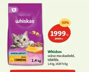 Fressnapf Whiskas száraz macskaeledel ajánlat