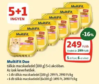 Fressnapf MultiFit Duo tálkás macskaeledel ajánlat