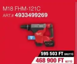 Milwaukeetool M18 FHM-121C ajánlat