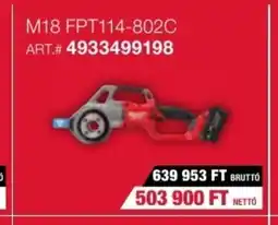 Milwaukeetool M18 FPT114-802C ajánlat