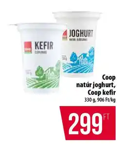 Coop Coop natúr joghurt, Coop kefir ajánlat