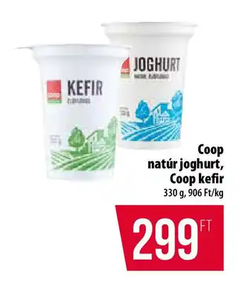 Coop Coop natúr joghurt, Coop kefir ajánlat