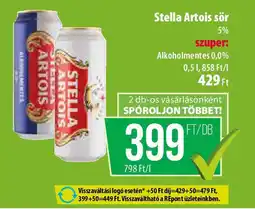 Coop Stella Artois sör ajánlat