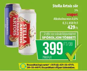 Coop Stella Artois sör ajánlat