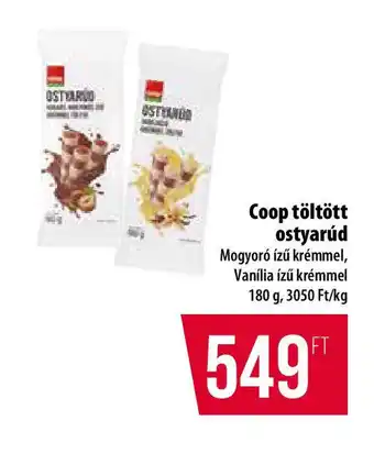 Coop Coop töltött ostyarúd ajánlat