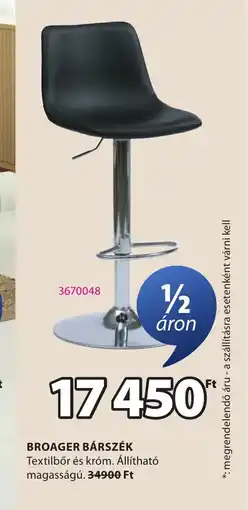 JYSK Broager bárszék ajánlat