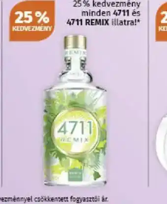 Müller 4711 és 4711 Remix illatra ajánlat