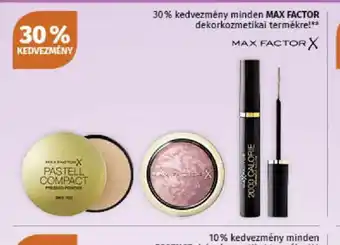 Müller Max Factor dekorkozmetikumok ajánlat