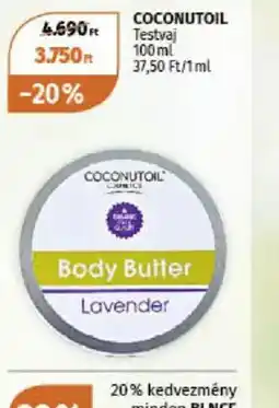 Müller Coconutoil Body Butter Lavender ajánlat