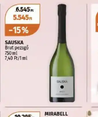 Müller Sauska Brut pezsgő ajánlat