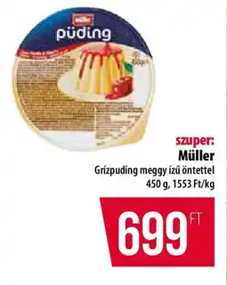 Coop Müller Grizpuding meggy ízű öntettel ajánlat