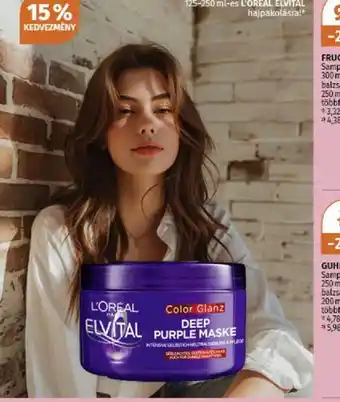 Müller L'Oréal Elvital Color Glanz Deep Purple Maske ajánlat