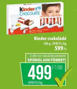 Coop Kinder csokoládé ajánlat