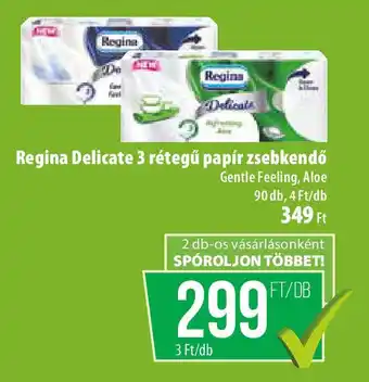 Coop Regina Delicate 3 rétegű papír zsebkendő ajánlat