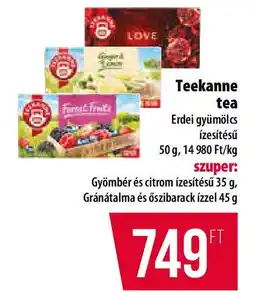 Coop Teekanne tea ajánlat