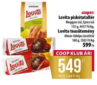 Coop Lovita piskótatallér / Lovita teasütemény ajánlat