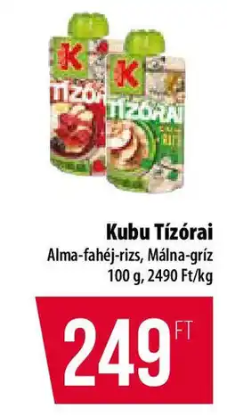 Coop Kubu Tízórai ajánlat