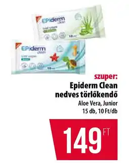 Coop Epiderm Clean nedves törlőkendő ajánlat