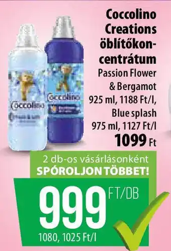 Coop Coccolino Creations öblítőkoncentrátum ajánlat