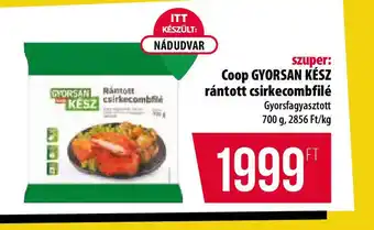 Coop Coop gyorsan kész rántott csirkecombfilé ajánlat