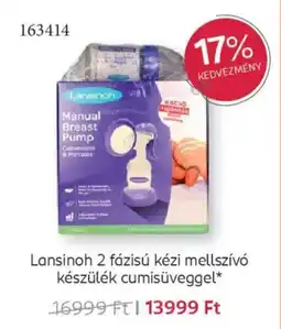 Rossmann Lansinoh 2 fázisú kézi mellszívó készülék cumisüveggel ajánlat