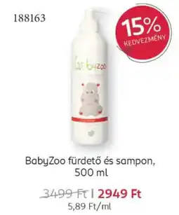 Rossmann BabyZoo fürdető és sampon ajánlat