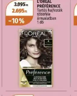 Müller L'Oréal Préférence Tarts Hajfesték ajánlat