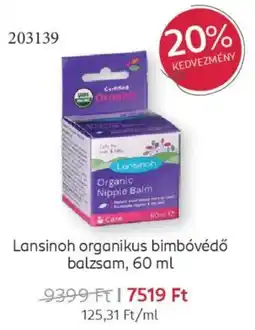 Rossmann Lansinoh organikus bimbóvédő balzsam ajánlat