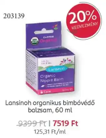 Rossmann Lansinoh organikus bimbóvédő balzsam ajánlat