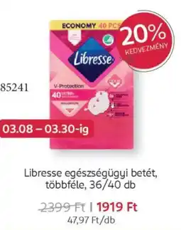 Rossmann Libresse egészségügyi betét ajánlat