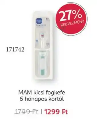 Rossmann MAM kicsi fogkefe 6 hónapos kortól ajánlat