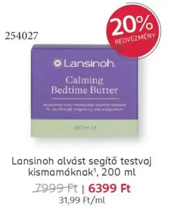 Rossmann Lansinoh alvást segítő testvaj kismamáknak ajánlat