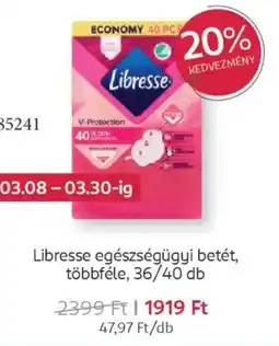 Rossmann Libresse egészségügyi betét ajánlat