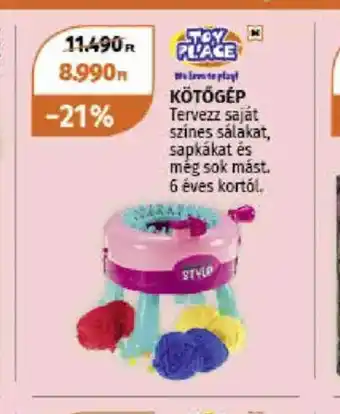 Müller Toy Place Kötőgép ajánlat