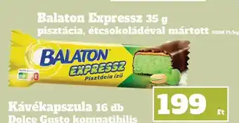 Family Diszkont Balaton Expressz pisztácia, étcsokoládéval mártott ajánlat