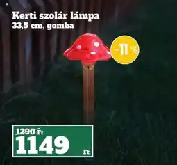 Family Diszkont Kerti szolár lámpa 33,5 cm, gomba ajánlat