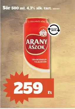 Family Diszkont Sör 500 ml, 4,3% alk. tart. ajánlat