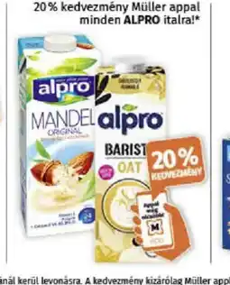 Müller Alpro Mandel Original & Alpro Barista Oat ajánlat